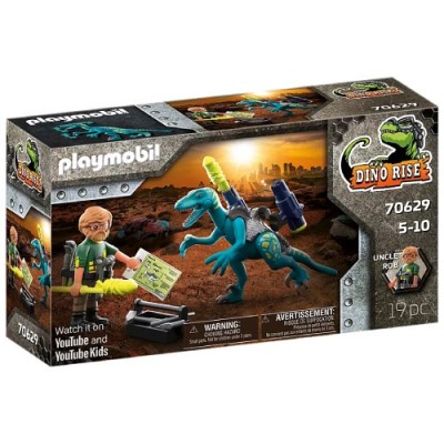 Playmobil - Dino Rise : Deinonychus avec Armes à Feu #70629